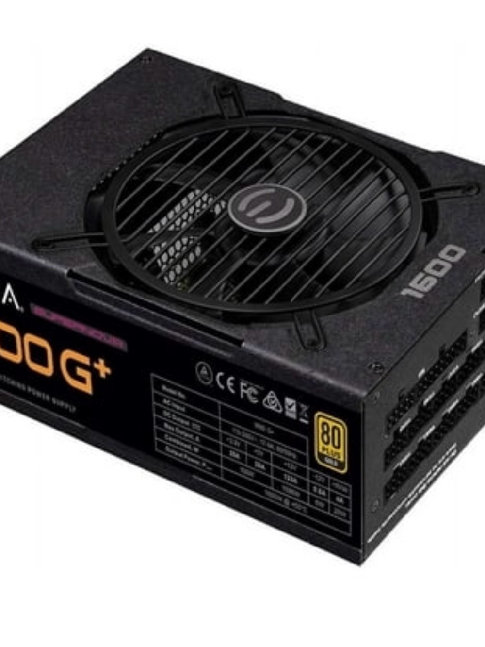 EVGA Black Power Supply Unit 1600W